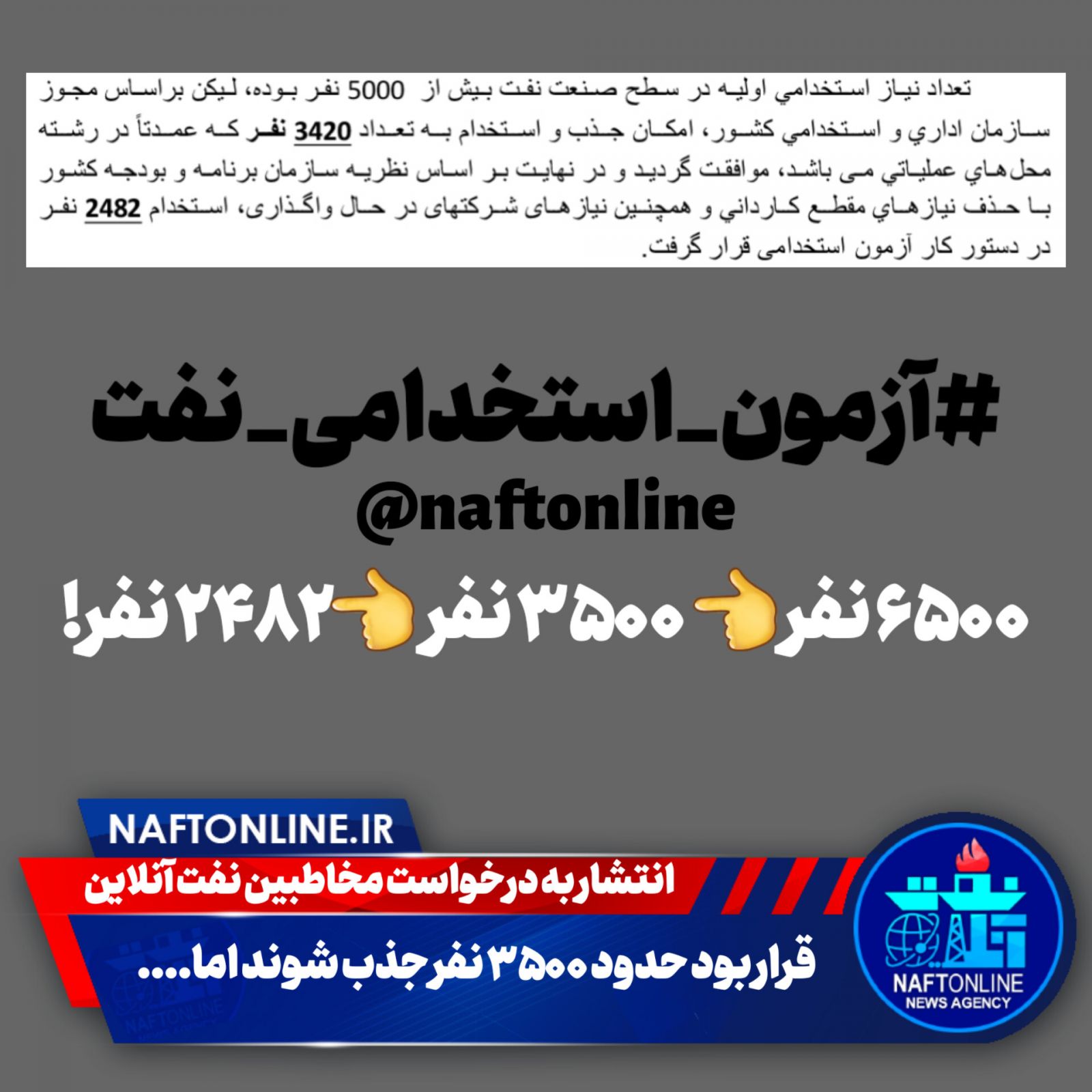 آزمون استخدامی وزارت نفت 