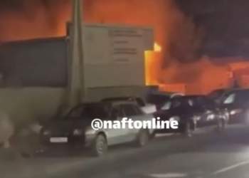 لحظه انفجار پمپ بنزین